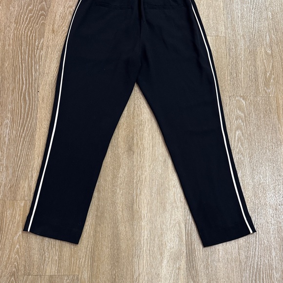 Reiss Tyla Side Striped Jumpsuit Navy. Blue and White Open Back Tie Waist Size 8 - Picture 12 of 16